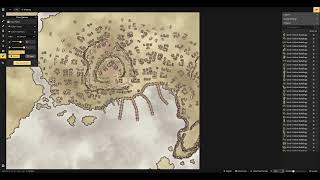 Creating a pirate town  Inkarnate Timelapse [upl. by Macrae807]