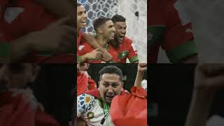 That feeling when Achraf Hakimi sent Morocco to the QuarterFinals for the first time [upl. by Junno]