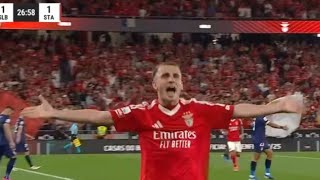 Kerem Aktürkoğlu Goal Benfica vs Santa Clara 41 All Goals and Extended Highlights [upl. by Inhoj888]