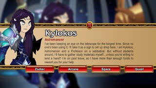 AQW KYLOKOS QUEST DROPS JOIN ARCANGROVE ASTROMANCER [upl. by Ahsilrac]