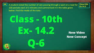 Ex 142 Q6 Class10  Statistics  Class10 Math  Class10 Ex 142 Q6  Green Board Classes [upl. by Gnart949]