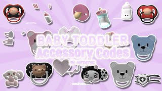 BERRY AVENUE CODES amp BLOXBURG CODES BABY  TODDLER ACCESSORY PT10 BROOKHAVEN roblox roleplay [upl. by Sarette]