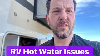 Hot Water Heater Leak in RV  Easy Repair for Hidden Leaks [upl. by Idnaj]