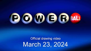 Powerball drawing for March 23 2024 [upl. by Florie]