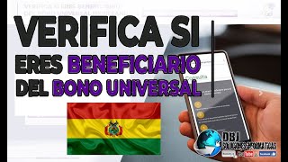 Como saber si puedes cobrar el BONO UNIVERSAL Bolivia [upl. by Elleneg423]