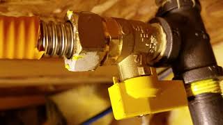 GAS FIREPLACE EASY INSTALL How to run your gas line [upl. by Reg]