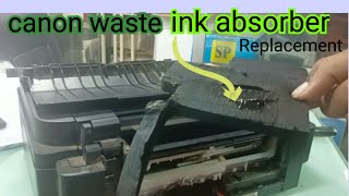 canon waste ink absorber how to clean canon printer ink absorber [upl. by Sundin]