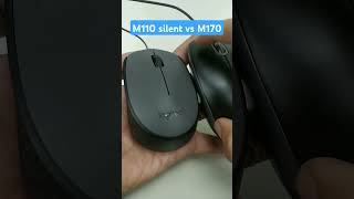 Mouse M110 silent vs M170 Logitech [upl. by Latricia]