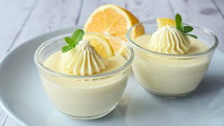 Lemon Cheesecake Mousse  No Oven  SweetsMin [upl. by Aihsekan680]