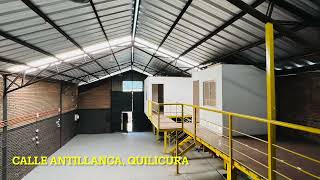 CALLE ANTILLANCA CON CAMINO LO BOZA QUILICURA BODEGA INDUSTRIAL [upl. by Sukramaj]