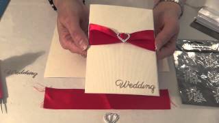 HOW TO MAKE YOUR OWN WEDDING INVITATIONS HANDMADE CARDS [upl. by Roos679]