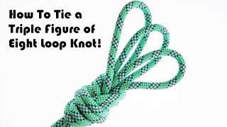 How To Tie A Triple Figure Of Eight Loop Knot [upl. by Tteltrab895]