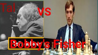 Bobby Fisher vs Mikhail Tal Tal Chess game Tal best chess Tal amazing secrifce the rookTal win [upl. by Kliman]