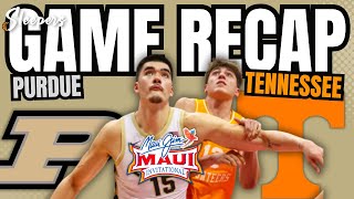 Purdue vs Tennessee Game Recap [upl. by Aicila]