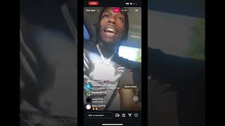 Mblock on live dissing Opps previews new music chicago chiraq rap [upl. by Anemolihp]