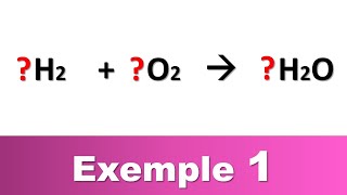 Équilibrer une équation chimique FACILE  Exemple 1 [upl. by Housen]