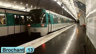 Métro de Paris  Brochant  Ligne 13  RATP MF77 [upl. by Eittod]