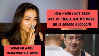 Vedalam  Ajith Tranfomation Scene Reaction by Rachel [upl. by Atteve]