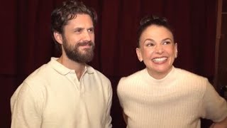 Aaron Tveit amp Sutton Foster talk Sweeney Todd on BroadwayWorld [upl. by Sug796]