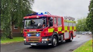 Kingsway Pump Turnout  Derbyshire Fire amp Rescue Service [upl. by Eelek]