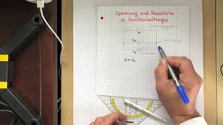 Spannung und Stromstärke in verzweigten Stromkreisen Parallelschaltungen [upl. by Yra269]