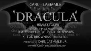 Dracula 1931 Title Remake [upl. by Yrahk]