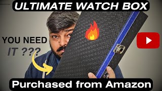 Best Budget Watch Box Review from Amazon India 2024  Watch storage box  Affordable watch organizer [upl. by Eikcid185]