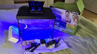 Unboxing și Review acvariu Aquael Leddy 40 XL Day amp Night [upl. by Odette913]