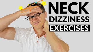 Neck Exercises for Dizziness  Neck Dizziness  Cervicogenic Dizziness [upl. by Polivy687]