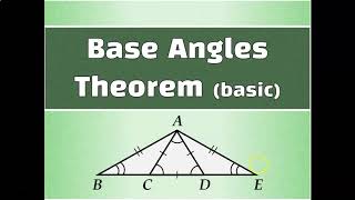 Base Angles Theorem basic [upl. by Tammi]