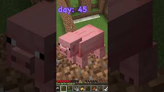 spending 100 days of 3 layers of dirt day 45 100dayschallenge minecraft gaming [upl. by Sverre]