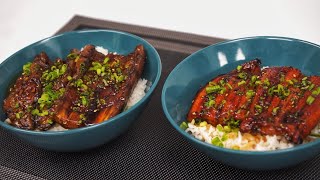 Vegan Unagi Don VS Unagi Don  Vegan But Delicious Series [upl. by Ayat624]