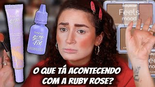 PRODUTOS DA RUBY ROSE QUE NINGUÉM FALA  BASE STAY FIX LINHA FEELS E [upl. by Dloraj]