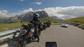 EURO MOTO TRIP 2024  PART 8  Passo Fedaia 🤩🤩 [upl. by Hiltner]