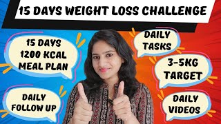 അപ്പൊ തുടങ്ങിയാലോ  15 Days Daily Task Weight Loss Challenge  35 Kg Target weightloss [upl. by Newo21]