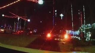 Timelapse Christmas lights along Girvin Road [upl. by Hatti]