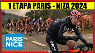 1 ETAPA PARIS NIZA 2024 EGAN Bernal REMCO Evenepoel y ROGLIC [upl. by Atiragram]