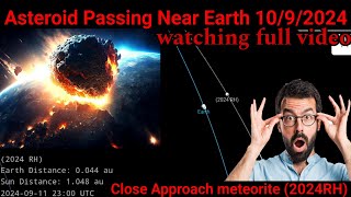 Asteroid passing near earth tonight Asteroid passing Earth today live 2024RH [upl. by Noemis]