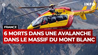 ContaminesMontjoie  6 morts dans une avalanche  RTBF Info [upl. by Leigha]