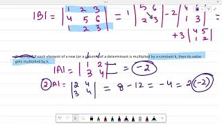 Matrices Linear Algebra  Properties of Determinants Singular and NonSingular Matrices  Part5 [upl. by Tevlev339]