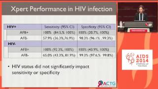 Performance of Xpert MTBRIF testing for Mtuberculosis TB detection in HIV and HIV [upl. by Colvert]