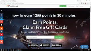 Pointsprize 1250 free point FREE PAYPAL MONEY [upl. by Nayra]