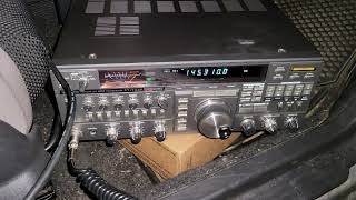 Yaesu FT736R Test [upl. by Semela83]