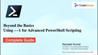 Beyond the Basics Using  for Advanced PowerShell Scripting  Stop Parsing in PowerShell [upl. by Julienne]