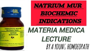 NATRIUM MUR BIOCHEMIC INDICATIONS MATERIA MEDICA a young homoeopath [upl. by Niwled]