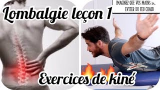 Lombalgie Exercices de kiné [upl. by Nel]