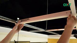 How to install Tgrid led linear light with patterns [upl. by Delainey]