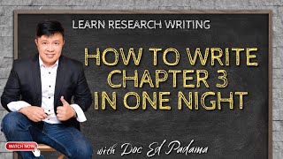 HOW TO WRITE CHAPTER 3 IN ONE NIGHT [upl. by Nosylla711]