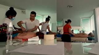 lomi lomi massage Training course by khaled shehada [upl. by Reffineg]