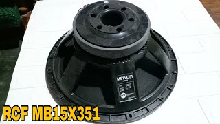 review speaker 15 inch RCF MB15X351 [upl. by Reo]